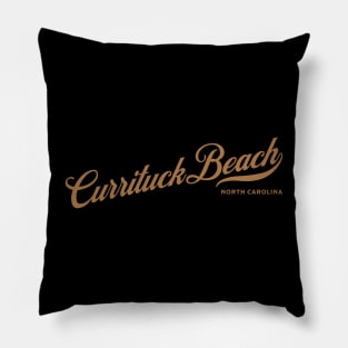 Currituck Beach, NC Beachgoing Vacationing Pillow