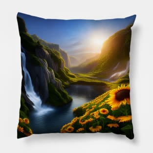 Secret Sunflower Garden Pillow