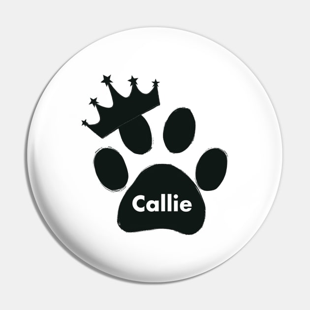 Callie cat name made of hand drawn paw prints Pin by GULSENGUNEL