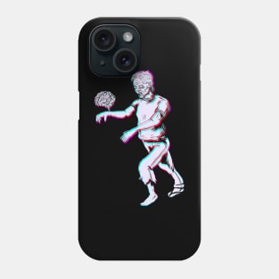 Halloween Zombie and Floating Brain Phone Case