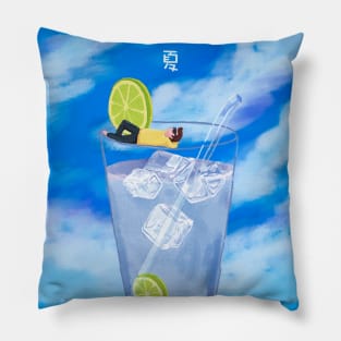 Orange Juice In Summer Day Pillow