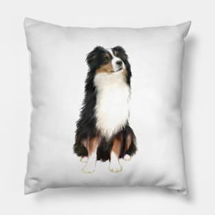 Tri Color Australian Shepherd - Just the Dog Pillow