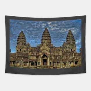 Low Poly Angkor Wat Tapestry