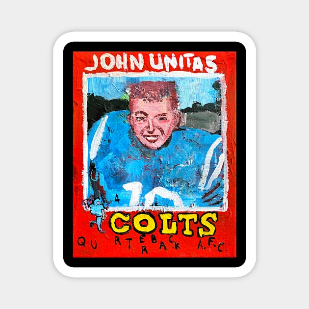 John Unitas Magnet by ElSantosWorld