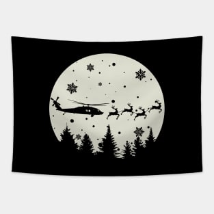 UH-60 Blackhawk Reindeer Tapestry