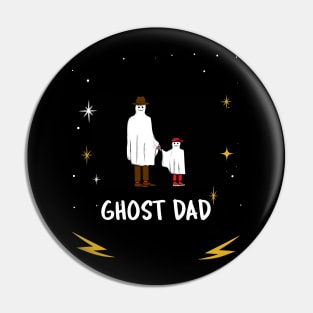 Halloween Ghost Dad Pin