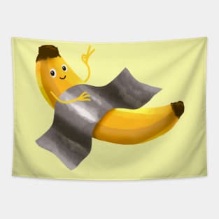 Duct tape relaxing banana Tapestry