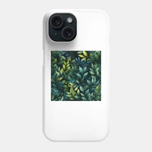 Green Leaves Pattern 12 Phone Case