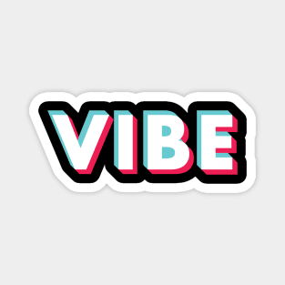 Vibe Glitch White Magnet