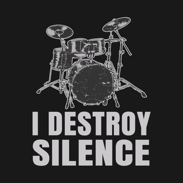 Drummer musician saying by Foxxy Merch