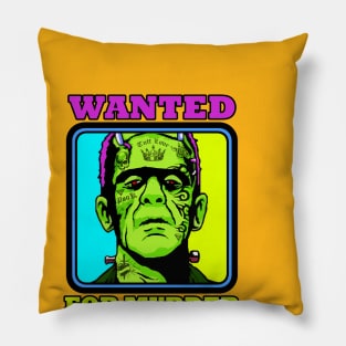 WANTED FRANKENSTEIN Pillow