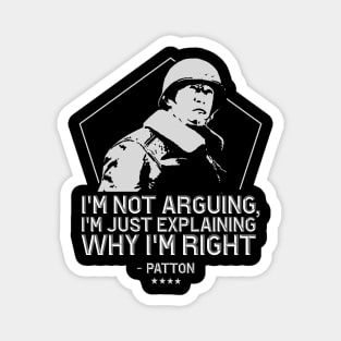 General George Patton | WW2 Inspirational Quote Magnet