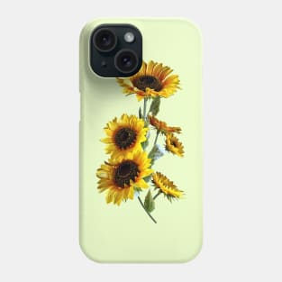 Sunflowers Looking Up Phone Case