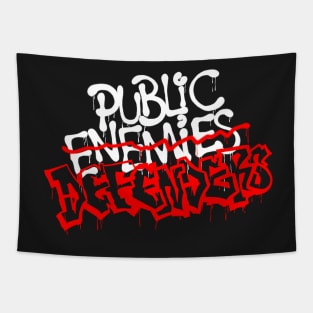 Defend Street Art Tapestry