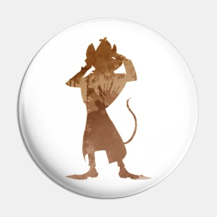 Mouse Inspired Silhouette Pin