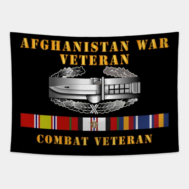 Afghanistan War Veteran - Combat Action Badge w CAB IRAQ  SVC Tapestry by twix123844