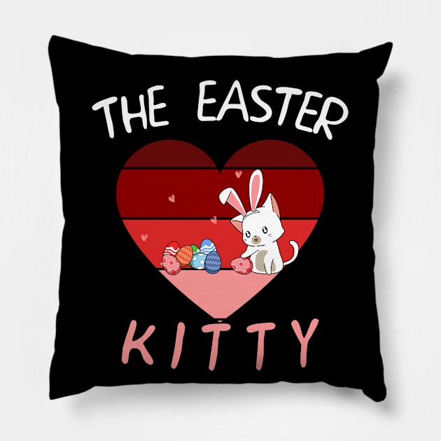 The Easter Kitty Pillow by kevenwal