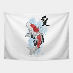 Japanese Koi fish Tapestry