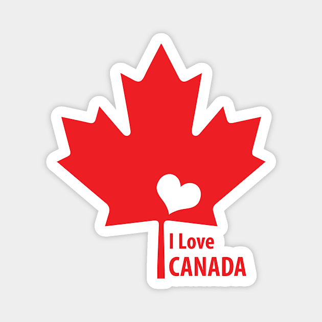 I Love Canada Magnet by AntiqueImages