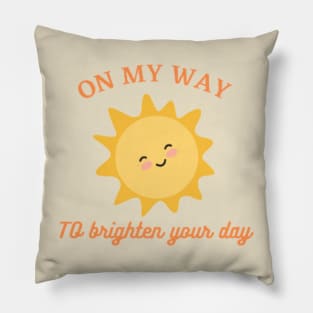 Vintage Sunshine Shirt Funny Shirts Cute Graphic Shirts for Women Men Kids Cool Shirts Original Positive Karma T Shirt Be Kind Nice Shirt Pillow