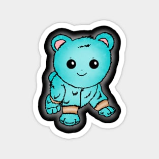 Cute Turquoise Baby Bear Magnet