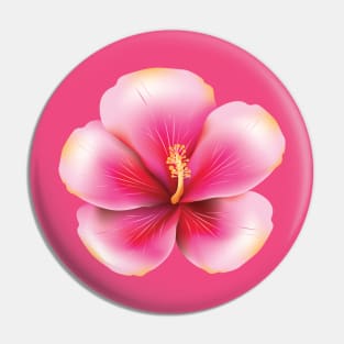 Pink hibiscus Pin