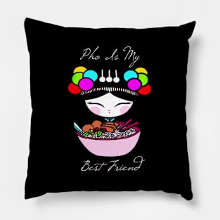 Pho Is My Best Friend Pom Pom Hmong Creations Pillow