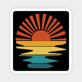 retro sunshine Magnet