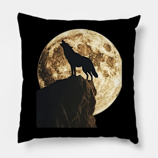 Wolf Enchanting Echoes Pillow