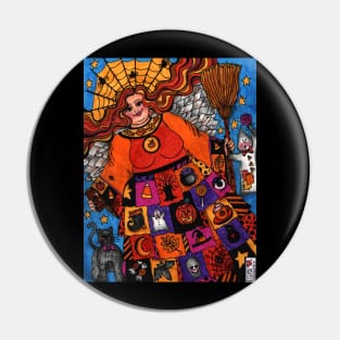 Abundant Blessings Halloween Angel Pin