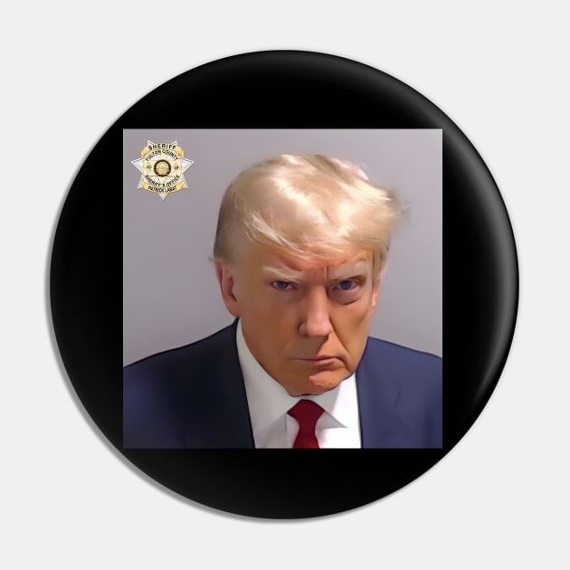 Donald Trump Official Mugshot Fulton County Pin by Danemilin