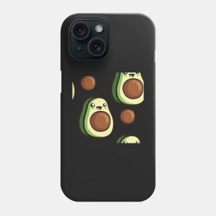 Avocado Cute Vegetable funny baby character Phone Case