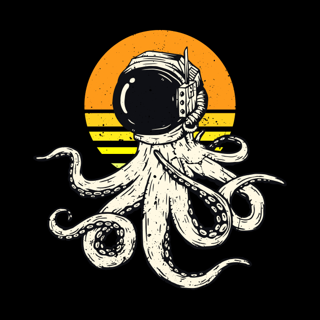 Octopus Space Astronaut by edwardechoblue