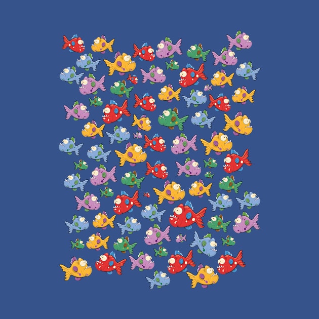 piranha fish pattern by nickemporium1