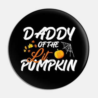 Daddy Lit Pumpkin Halloween Costume Pin