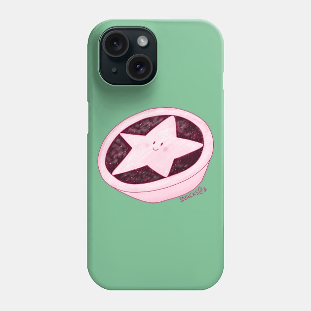 Mince Pie in PINK Phone Case by Snacks At 3