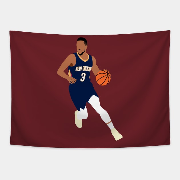 CJ McCollum Tapestry by islandersgraphics