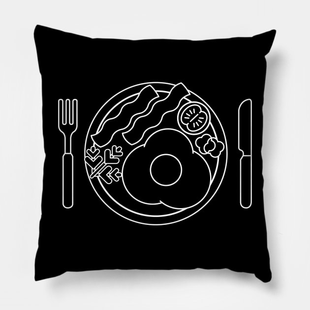 Breakfast Pillow by lime line