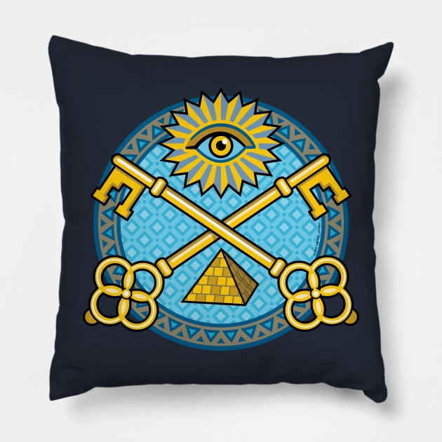 Illuminati Pillow by Mindscaping