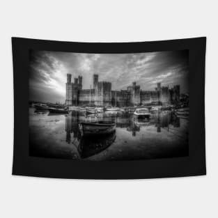 Caernarfon Castle, Black And White Tapestry