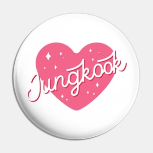 BTS Jungkook typography Pin