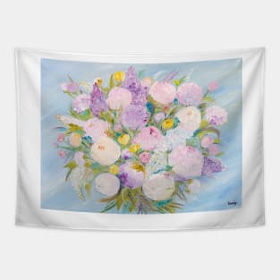 Peonies and Lilacs Tapestry