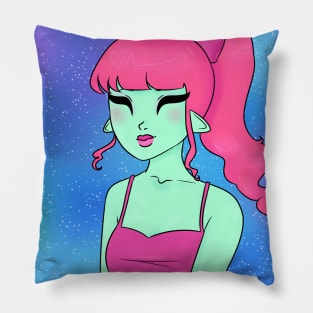 Cute Pastel Alien! Pillow