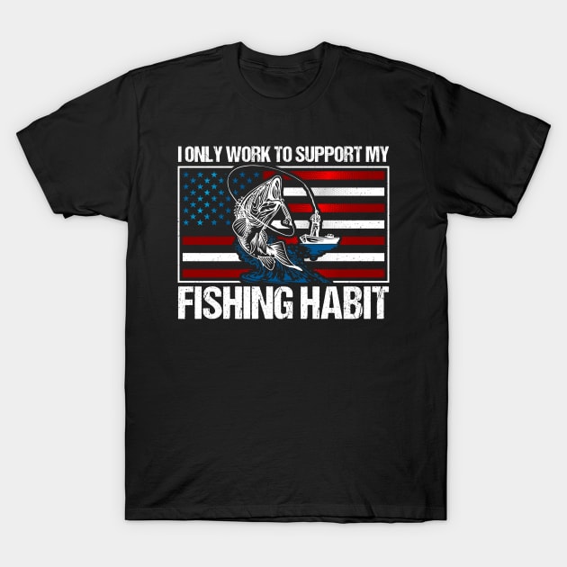 Habit Fishing Shirt Funny' Unisex Organic Hoodie