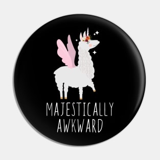 Majestically Awkward Llama Unicorn Pin