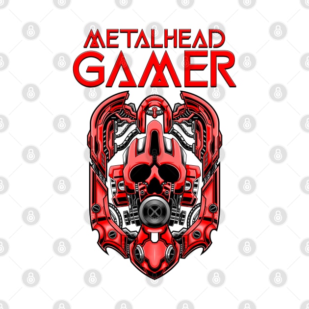 Metalhead Gamer Red by Shawnsonart