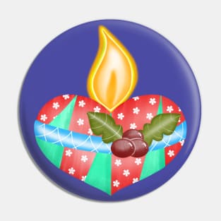 Cute christmas Candle Pin