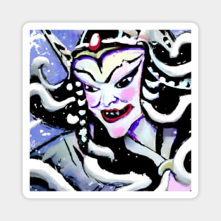 Japanese snow woman yuki onna Magnet