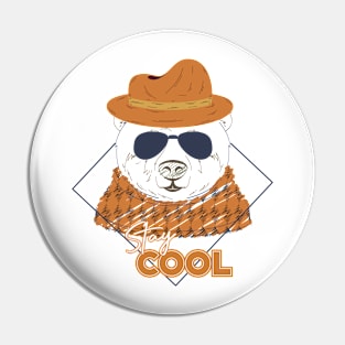 Stay cool, with a cool bear Pin