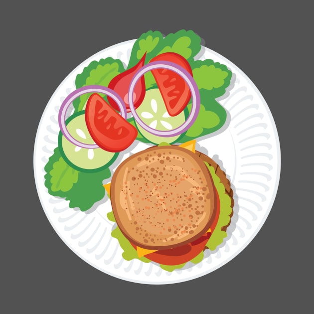 Burger and Veggies by SWON Design